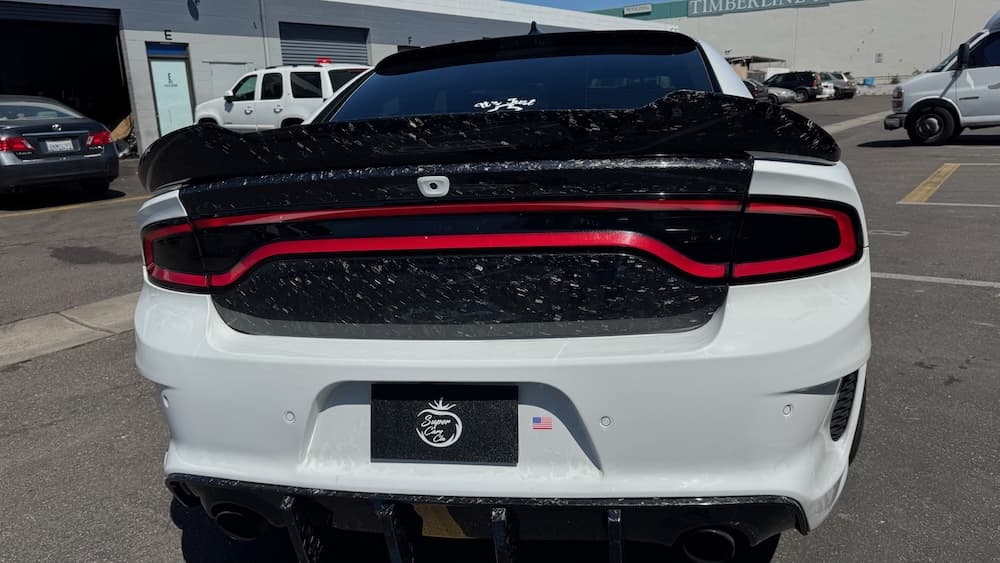 White Dodge Charger SRT Hellcat Widebody