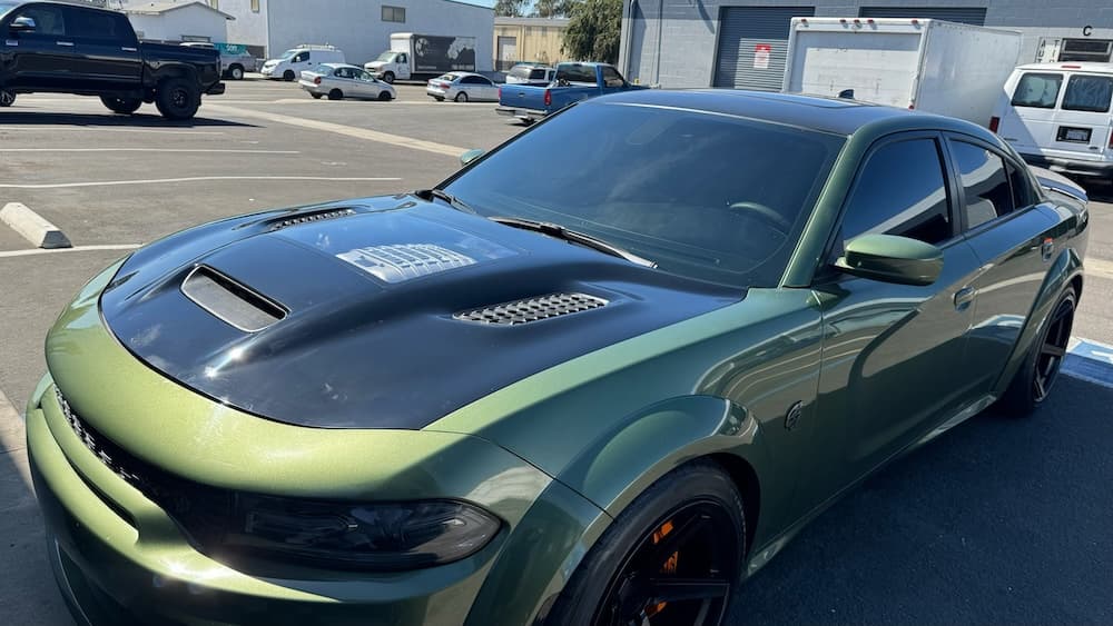 Green Dodge Charger SRT Hellcat Redeye Widebody