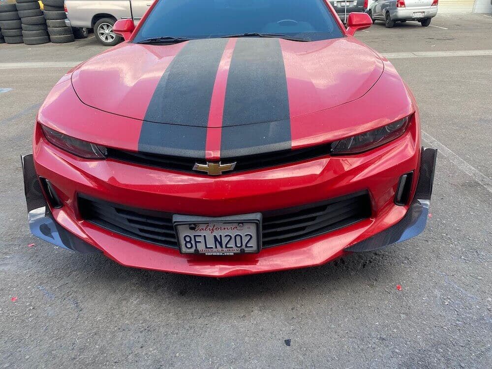 Overlay: Camaro Front Bumper Canards